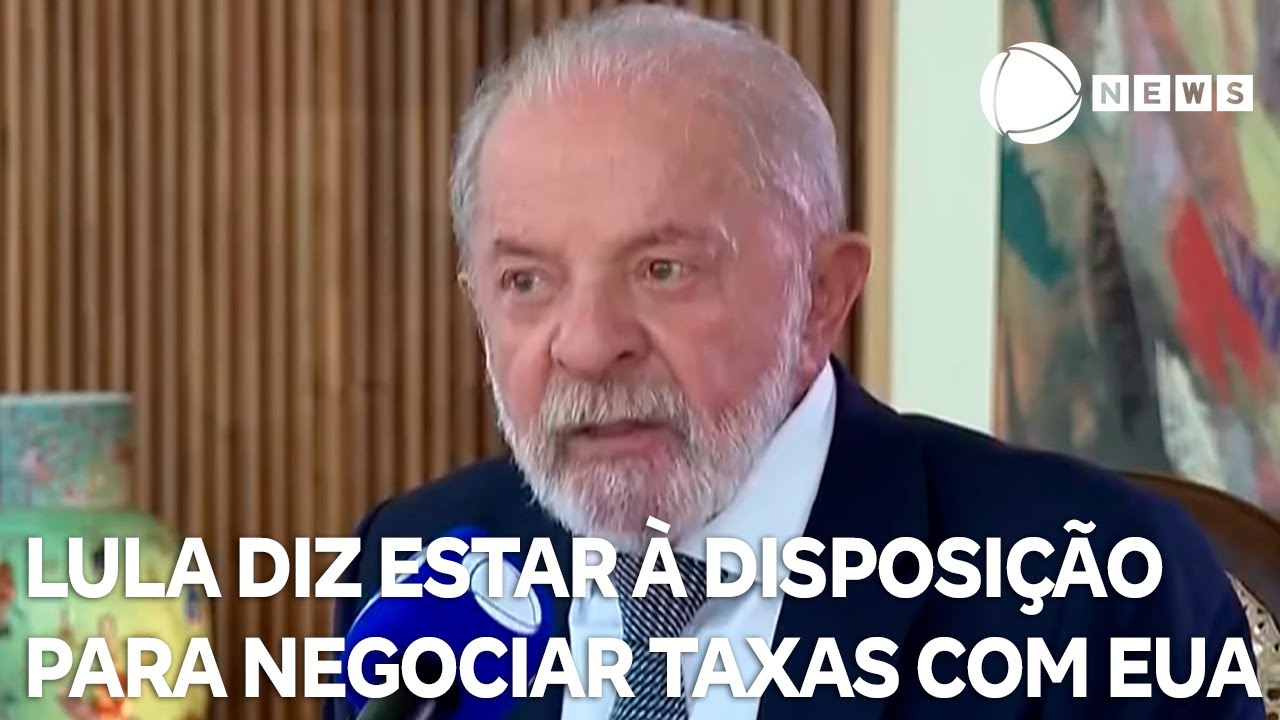 Lula diz estar à disposição para negociar taxas com EUA