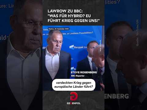 Lawrow zu <strong>BBC</strong>: "Was für Hybrid? <strong>EU</strong> führt Krieg gegen uns!" #<strong>eu</strong> #moskau #berlin #drohne
