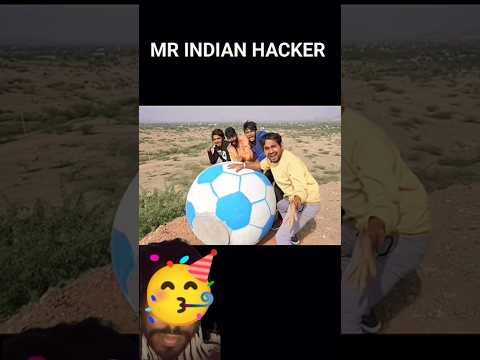 फुटबॉल को पहाड़ से नीचे गिराया 🏔 😱 #mrindianhacker​ #viral​ #shorts​