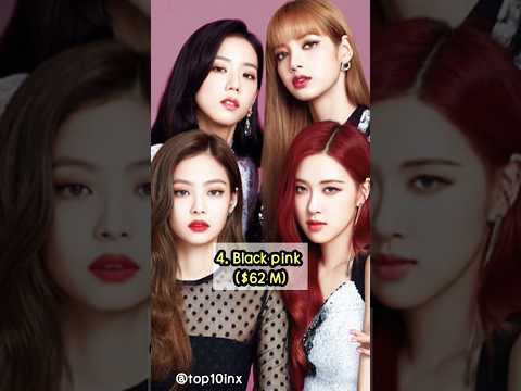 Top 10 most richest kpop groups 2023 #2023 #top10 #kpop #shorts #youtubeshorts #blackpink #kpopidol