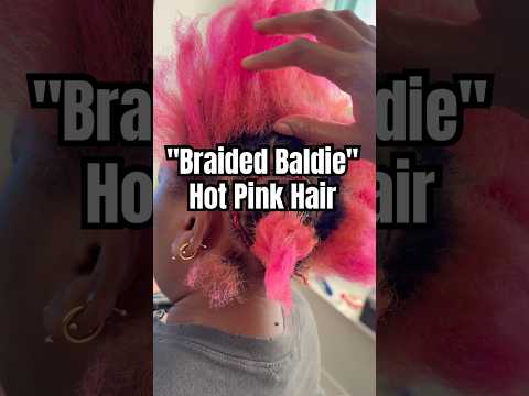 1st time doing #BraidedBaldie style, & color is gorg! Comment "BRAIDS" 2 📕 #washingtondc #braids