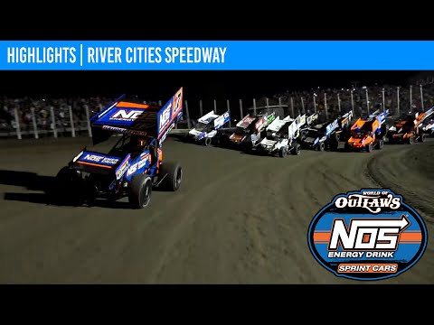 World of Outlaws NOS Energy Drink Sprint Cars | River Cities Speedway | August 23, 2024 | HIGHLIGHTS - dirt track racing video image