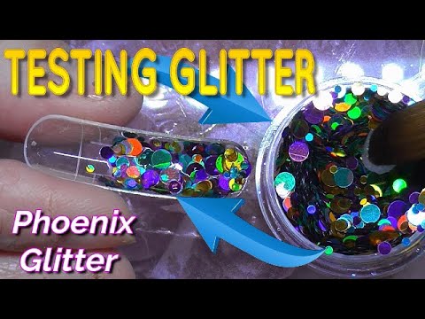 Testing Out New Raw Glitters From Phoenix Glitter | ABSOLUTE NAILS