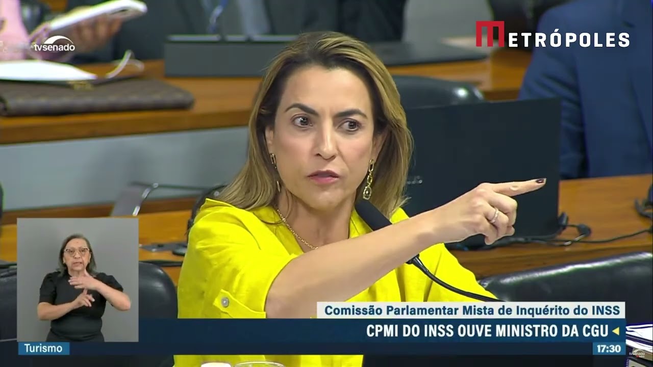 CPMI do INSS senadora exibe vídeo de Bolsonaro e Moro 3 vezes