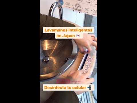 Este lavamanos en Japón desinfecta tu celular mientras te lavas la manos #SHORTS
