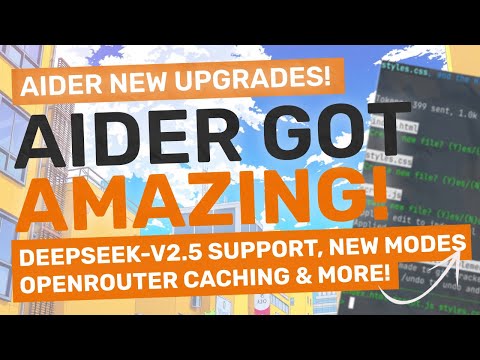 Aider (Upgraded) : This Coding Agent just got AMAZING with DeepSeek-V2.5 Support, Caching & More!