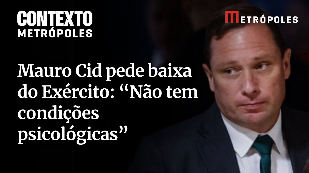 Mauro Cid pede baixa do Exército: “Não tem condições psicológicas”