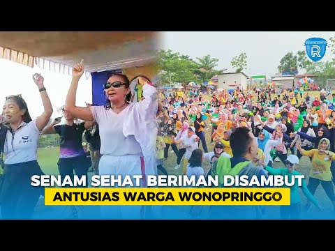 Senam Sehat Beriman Disambut Antusias Warga Wonopringgo