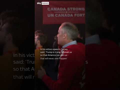 Mark Carney dances to celebrate Canadian election victory