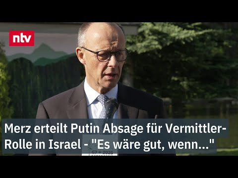 Merz erteilt Putin Absage für Vermittler-Rolle in Israel - 
