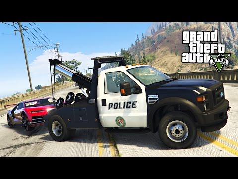 GTA 5 Mods - PLAY AS A COP MOD!! GTA 5 Police Tow Truck Towing Super Cars LSPDFR Mod! (GTA 5 Mods) - UC2wKfjlioOCLP4xQMOWNcgg
