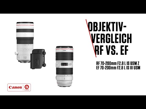 Canon Objektivvergleich RF 70-200mm F2.8L IS USM Z vs. EF 70-200mm F2.8 L IS III USM