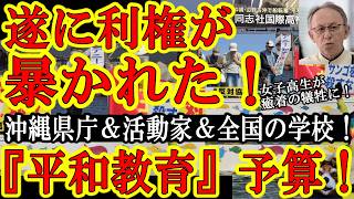 【沖縄で極悪癒着が判明！沖縄県庁＆反基地活動家＆教育現場が『平和教育』名目で多額の予算を獲得する為『市民活動』を作り上げていたことが発覚！そ