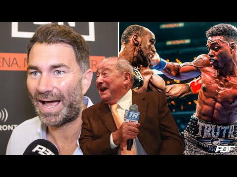 Eddie hearn predicts errol spence jr vs terence crawford and rips into bob arum and boxxer