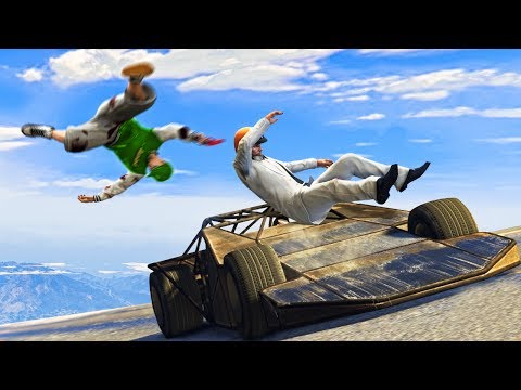 RAMP CAR vs. RUNNERS! (GTA 5 Funny Moments) - UCfLuMSIDmeWRYpuCQL0OJ6A
