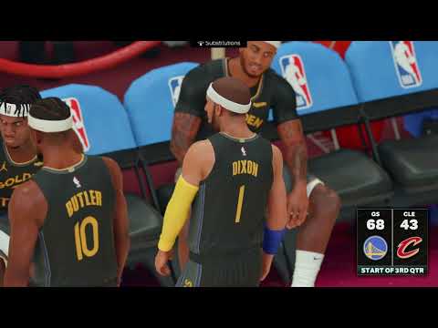 NBA 2K25 - 56 PTS🔥- WARRIORS vs CAVALIERS | 2nd Half | Gameplay | My LEAGUE DJ DIXON PG#11 #warriors