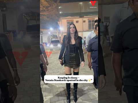 Keeping it classy – Nataša Stanković spotted in the city 🌟” #bollywood #celebrity