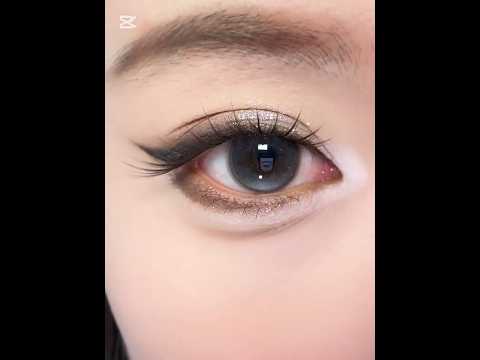 Cool Smoky Eye Makeup with Rhinestones | Step-by-Step Eye Makeup Tutorial#eyemakeup #shorts #short