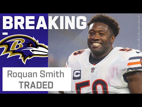 Ravens Aquire LB Roquan Smith in Trade with Bears video clip