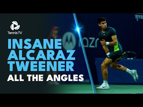 INSANE Carlos Alcaraz Tweener: All The Angles 😱 | Toronto 2023