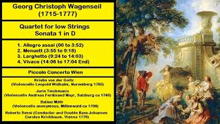 Georg Christoph Wagenseil (1715-1777) - Quartet for low Strings - Sonata 1 in D