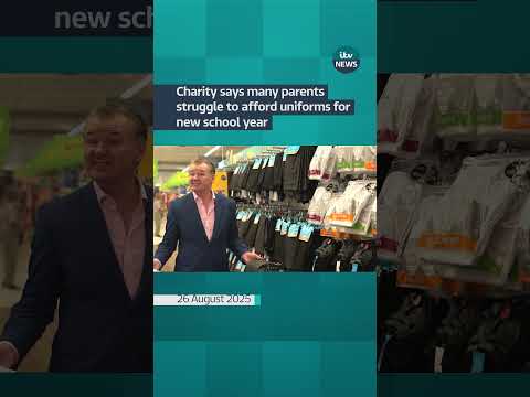 Charity says many parents struggle to afford uniforms for new school year #itvnews