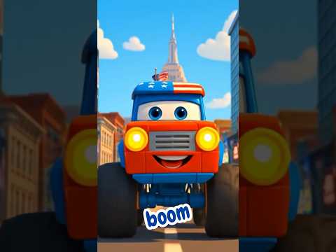 Car Songs 🚙🚚 Crazy National Wheels with Fun Sounds, Monster Truck to Safari Jeep🎵Fun Rhymes for Kids