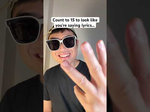 Count to 15 to look like you’re saying lyrics… #birdtrend
