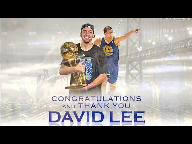 David Lee is an NBA Champion