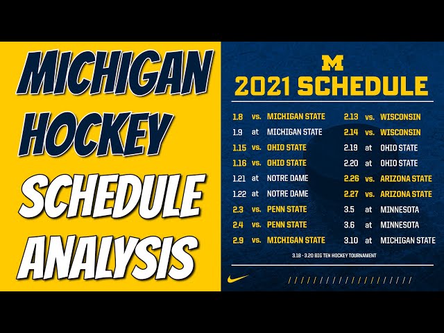 The Official Michigan Hockey Schedule