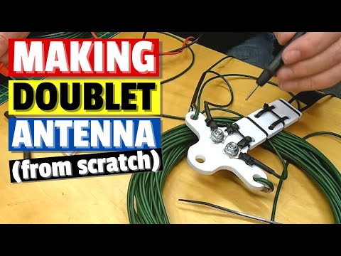 Making a Doublet Antenna ASMR Style - Workshop noises only