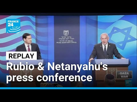 REPLAY: Press conference with Marco Rubio and Benjamin Netanyahu in Jerusalem • FRANCE 24 English