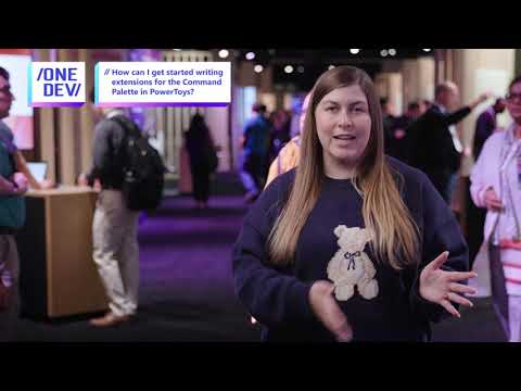 How can I get started writing extensions for the Command Pallet in PowerToys?