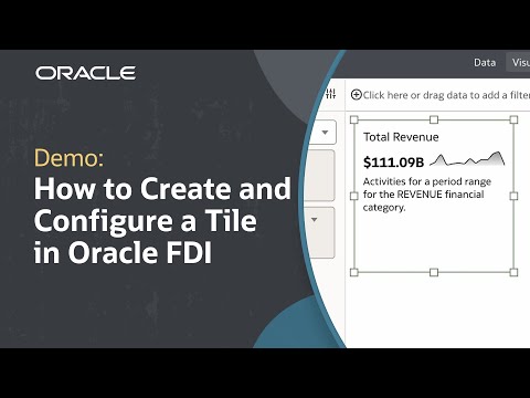 How to Create and Configure a Tile in Oracle Fusion Data Intelligence