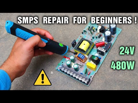 24 Volt 480W SMPS Power Supply Repair - Step By Step