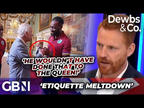 'He wouldn't do this to the Late Queen!' FURY erupts over cricketer FIST BUMPING the King