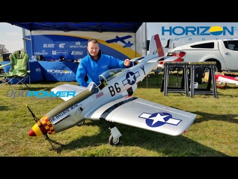 HANGAR 9 P-51D MUSTANG 60cc ARF MAIDEN GIANT SCALE RC OPTIPOWER 50C ULTRA EP CONVERSION - 2016 - UCMQ5IpqQ9PoRKKJI2HkUxEw