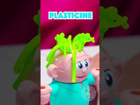 💜 Create Wild Plasticine Hairstyles – Color & Play! 🎨✨