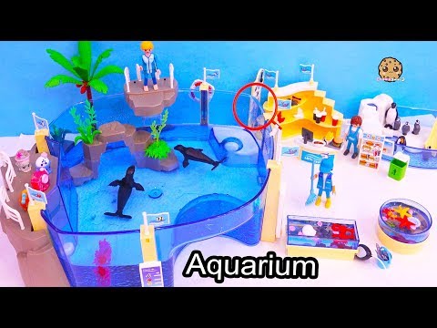 Shopkins Go To Aquarium - Playmobil Water Animal Park Toy Video - UCelMeixAOTs2OQAAi9wU8-g