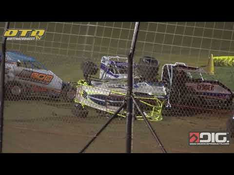 Action Track USA | 600 Sprint Feature Highlights | 7/10/24 - dirt track racing video image