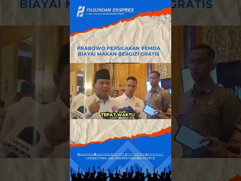 Prabowo persilakan pemda baiayai makan bergizi gratis #shortvideo#prabowo #trending #shorts