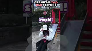 Grandma Giri STRUGGLING on the side