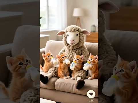 cat and cartoon video #funny #ai #cat #petshub #youtuber