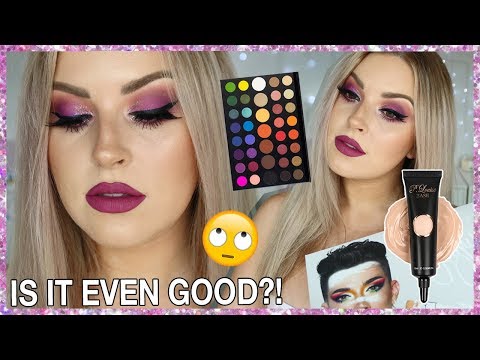 WORLDS MOST HYPED Eyeshadow Palette & Primer! ?? James Charles Palette & PLouise Base