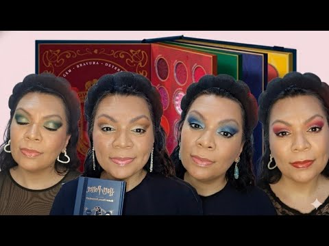4 makes com a paleta da coleção Harry Potter da QDB