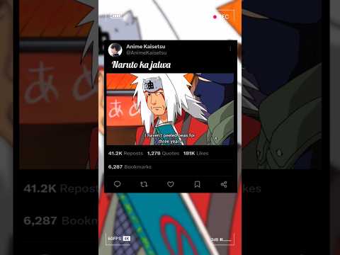 POWER OF JIRAYA TRAINING 🥶 #anime #shorts