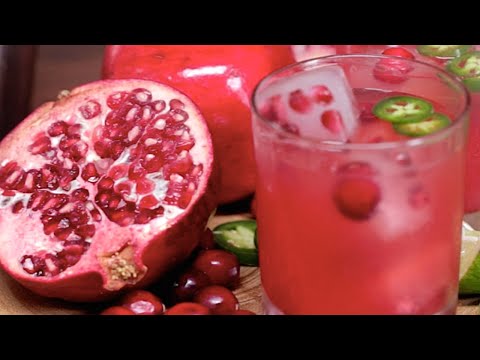 The Best Thanksgiving Cocktail - Spicy Pomegranate-Cranberry Margarita | Tastemade
