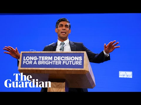 Rishi Sunak closes annual conservative party conference with HS2 announcement – watch live