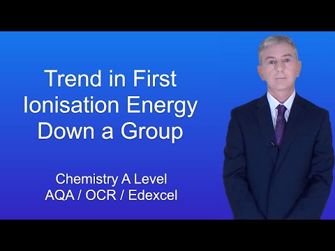 A Level Chemistry Revision “Trend in First Ionisation Energy Down a Group”