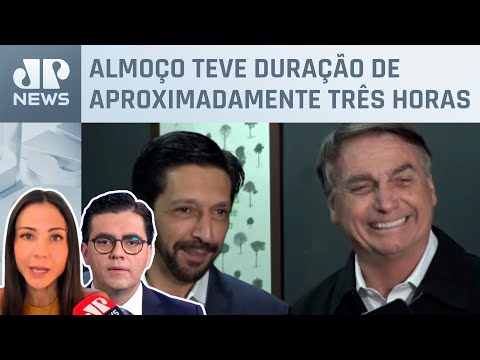 Ricardo Nunes almoça com Jair Bolsonaro em São Paulo; Amanda Klein e Cristiano Vilela analisam